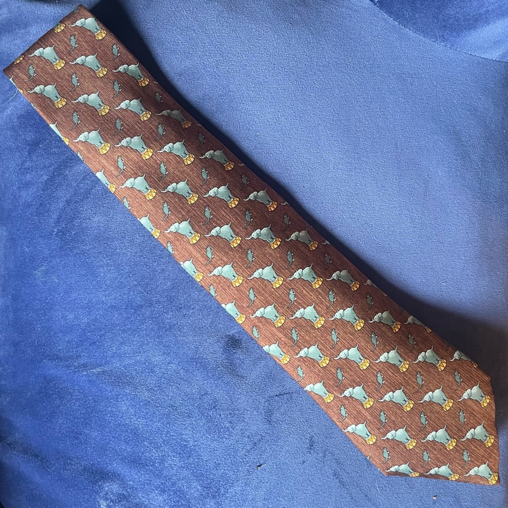 Hermes elephant tie!